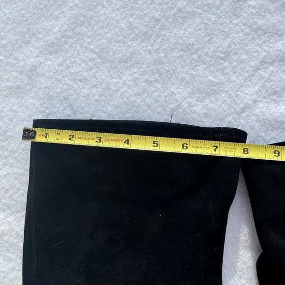 Splendid Over the Knee Suede Leather Boots Black Size 10 - Picture 11 of 11